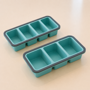 Silicone Food Storage Containers Combo of 2 with Airtight Lids